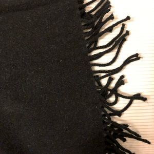 Black woolen scarf